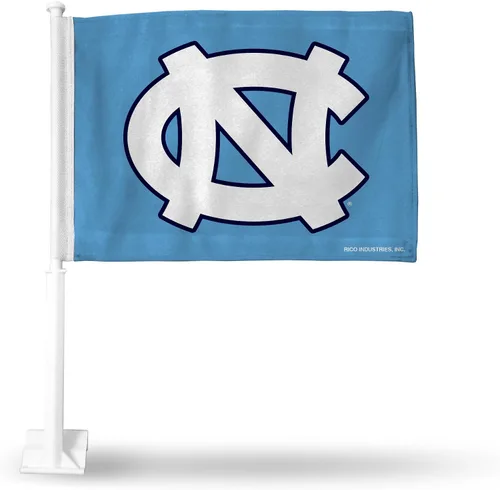 Vista 57 de Rico Industries Bandera de coche de doble cara de la NCAA, gran accesorio para automóvil