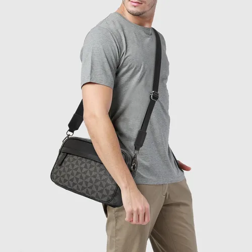 Vista 8 de Bolso cruzado para hombre, bolso de hombro para hombre para ir al trabajo, bolso de viaje Bolso de trabajo para hombre pequeño