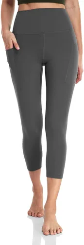 Vista 3 de HeyNuts Essential Capri Leggings with Side Pockets for Women 19'' 21