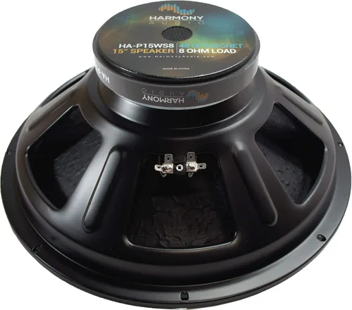 Vista 3 de Harmony Audio HA-P15WS8 - Subwoofer/altavoz de 800 W de repuesto en bruto de 15 pulgadas, imán de 48 onzas
