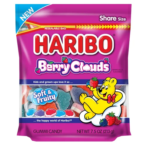 Vista 5 de HARIBO - Gomitas de ositos, bolsa resellable de 10 onzas, sabores surtidos