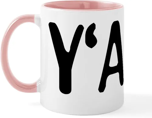 Vista 19 de CafePress Shalom, Y'all! Taza de café de cerámica de 11 oz (11.0 fl oz)