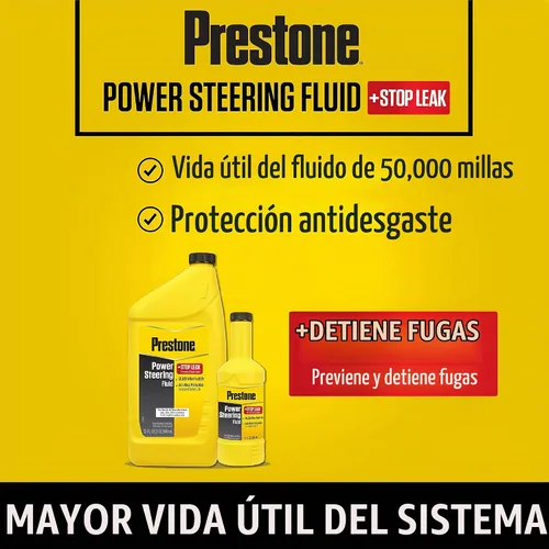 Vista 3 de Prestone AS262 Fluido de dirección asistida con sellador para fugas - 12 onzas.