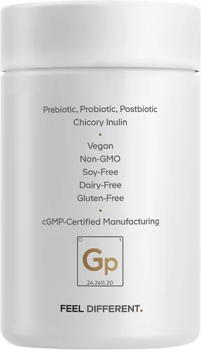 Vista 9 de Codeage GLP-1 Probiotic+ - Probióticos vivos Akkermansia, Clostridium, Bifidobacterium, suplemento probiótico de inulina de achicoria, prebióticos
