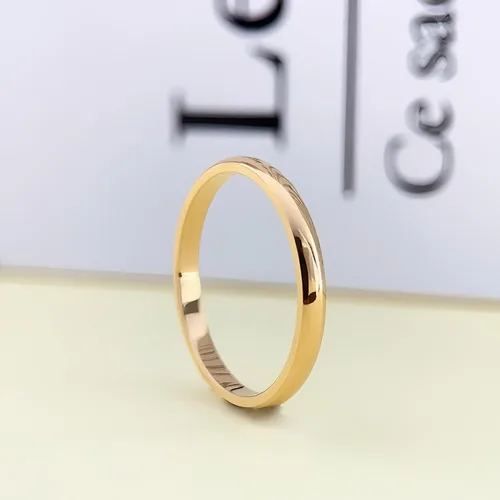 Vista 3 de Alianzas de boda de 0.079 pulgadas, anillo de banda para mujer de 0.079 pulgadas
