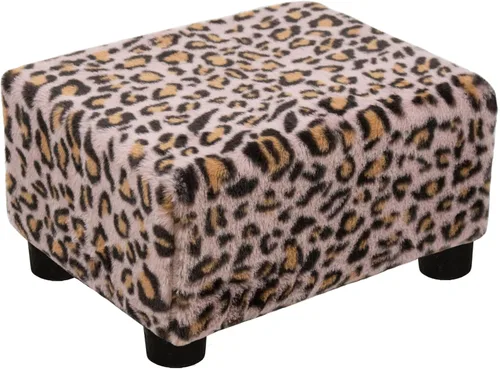 Vista 13 de CAROLMADE Taburete Pequeño Otomana Reposapiés con Patas Bajo el Escritorio Reposapiés para Sala de Estar, Dormitorio y Oficina, Negro
