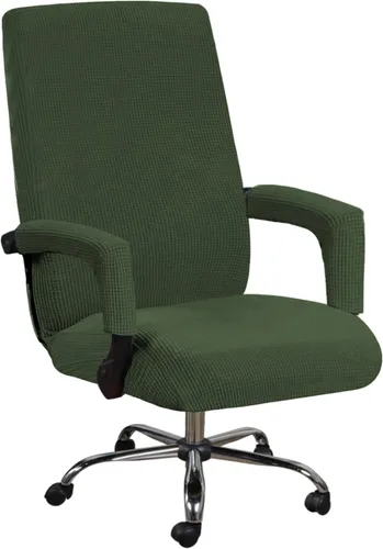 Vista 12 de H.VERSAILTEX Fundas para silla de oficina en casa, fundas elásticas para silla de escritorio de computadora, respaldo medio y alto, universal, funda