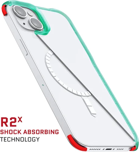Vista 123 de Ghostek Covert Clear - Funda transparente para iPhone 15 Plus, silicona a prueba de golpes, compatible con accesorios Apple MagSafe, funda Negro