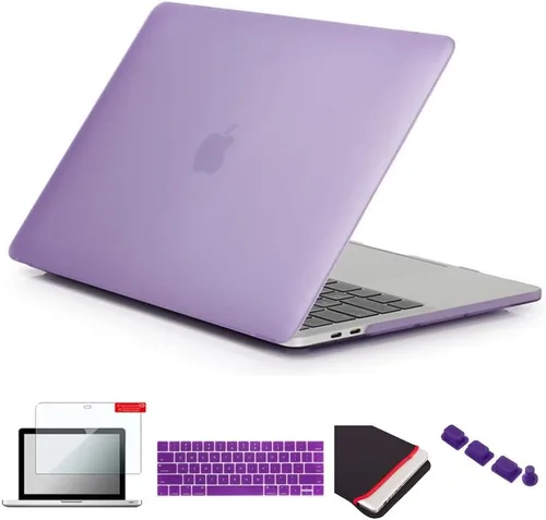Vista 9 de Se7enline Compatible con MacBook Pro Touch Bar Case 2016/2017/2018/2019, funda rígida mate para Mac Pro de 13 pulgadas, A1706/A1989/A2159, funda