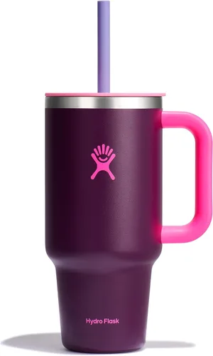 Vista 30 de Hydro Flask All Around - Vaso de viaje de 32 onzas, color morado degradado (Bayberry Ombre)