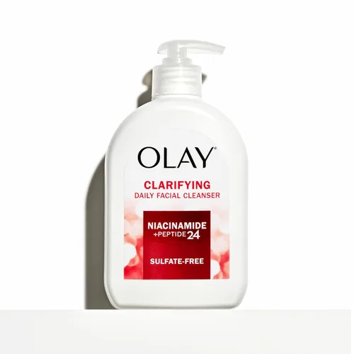 Vista 6 de Olay Limpiador Facial, Limpiador Facial Diario con Niacinamida, Péptidos y Glicerina - Clarificante, Refresca la Superficie de la Piel, Refina
