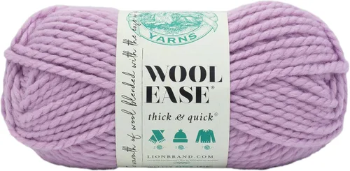 Vista 39 de Lion Brand Yarn - Ovillo de lana Wool-Ease Thick & Quick color fuerza aérea Super Bulky Wool Acrylic Blend Fiber for Soft Hats, Sweaters, Chunky
