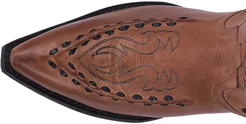 Vista 6 de Laredo Laramie - Botas de vestir con punta corta para hombre, color negro, Negro