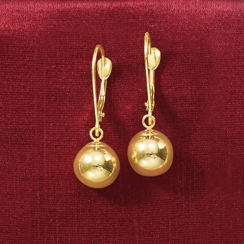Vista 4 de Ross-Simons Pendientes de gota de oro amarillo de 14 quilates de 0.315in, Oro, no conocido