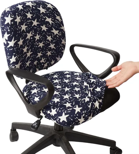 Vista 41 de Melaluxe Funda para silla de oficina de computadora, funda universal protectora y elástica para silla giratoria elástica