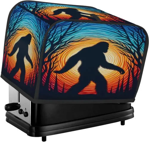 Vista 46 de Funda para tostadora de animales de gallo, 2 rebanadas, protección contra el polvo y las huellas dactilares, fundas para pan, fundas lavables