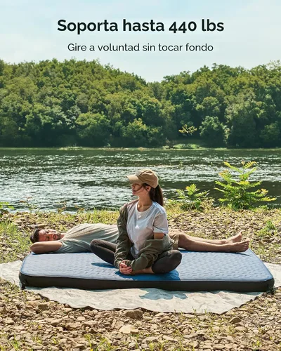 Vista 9 de Acacia 4" Thick Self Inflating Sleeping Pad with Foam, Innovative Y-Shaped Telescopic Structure, Ultraportable Camping Air Mattress with Pump Sack