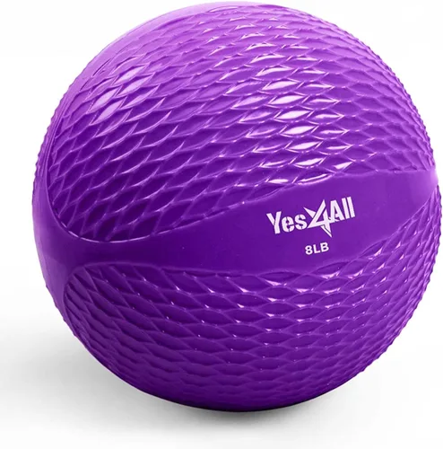 Vista 10 de Yes4All - Bolas de tonificación con peso para ejercicio, bolas medicinales suaves para ejercicio, pilates, yoga, equilibrio, flexibilidad, 2-10
