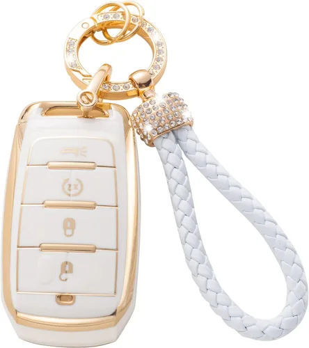 Vista 51 de Gematay Funda para llavero de Mercedes Benz con cordón, funda de TPU suave compatible con Mercedes Benz C E S M CLS CLK G Class Smart Key Holder
