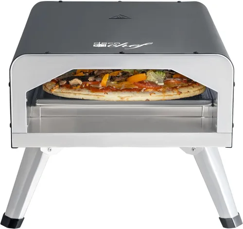 Vista 8 de Deco Chef Horno de Pizza Eléctrico, Piedra de Cerámica de 12 Pulgadas y Parrilla, 1800W, Hornea hasta 750 Grados para Pizza Artesanal de Encimera