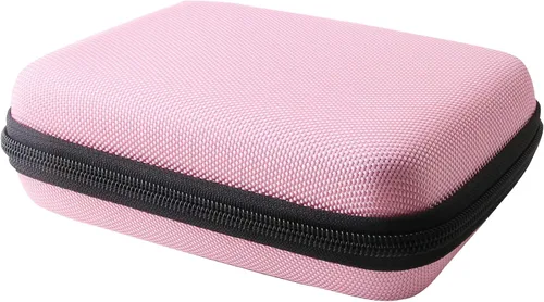 Vista 4 de Estuche rígido compatible con el bolígrafo de impresión 3D 3Doodler Start/Start+ Essentials (rosa, solo funda)