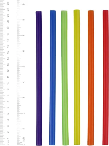 Vista 2 de Comfy Package, [100 unidades] Pajitas de plástico jumbo para batidos, 8.5 pulgadas de alto, varios