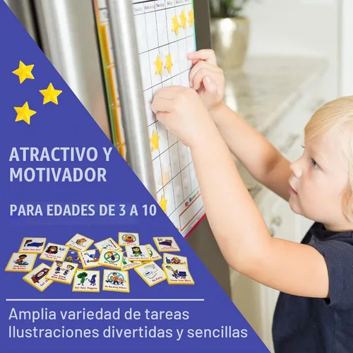 Vista 5 de Kenson Kids "I Can Do It" Cuadro de responsabilidades y recompensas, 11 x 15,5 pulgadas