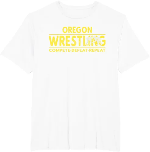 Vista 15 de Oregon Wrestling - Camiseta para competir, derrota, repetir