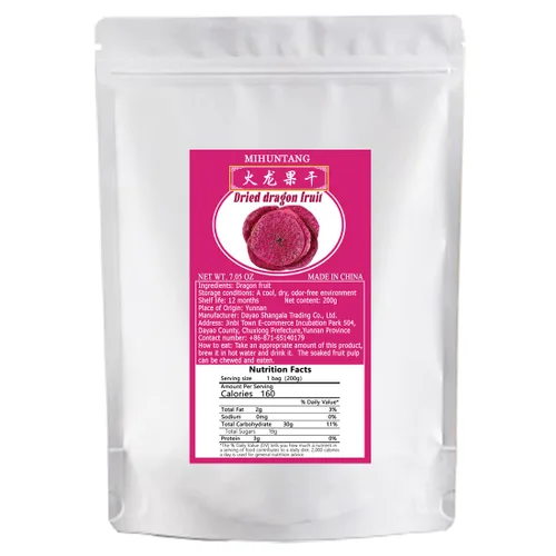 Vista 2 de Chips de fruta de dragón rojo seco 7.05oz Dulce crujiente Pitaya Snack, sin gluten Dehydrated Dragon Fruit Slices,No Sugar added,Soft and Chewy