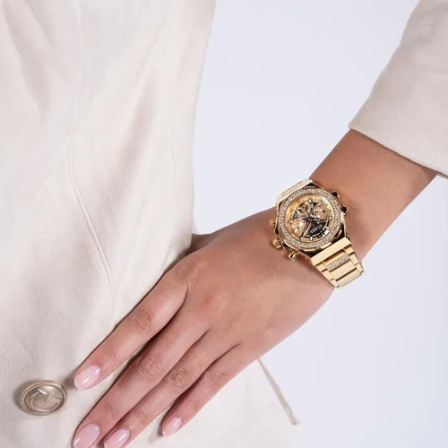 Vista 6 de GUESS Ladies 36mm Watch - Turquoise Strap Turquoise Dial Gold Tone Case