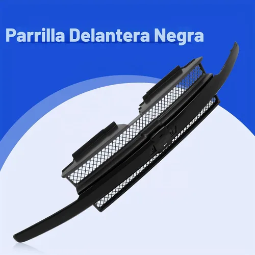 Vista 2 de CarPartsDepot - Parrilla frontal para Chevy Trailblazer 02-05, color negro y gris