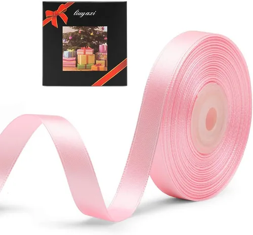 Vista 19 de Cinta de satén verde manzana de doble cara de color sólido de 1/2 pulgada x 25 yardas, cintas perfectas para manualidades, decoración de bodas