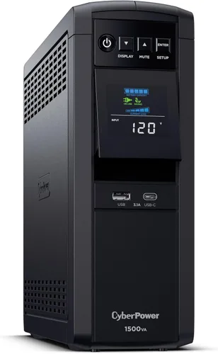 Vista 8 de CyberPower CP1500PFCRM2U Sistema UPS Sinewave PFC con respaldo de batería y protector contra sobretensiones, 1500VA/1000W, 8 tomas de corriente