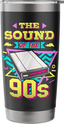 Vista 3 de 90s Nostalgia Retro 90s Dial Up Internet Vintage Stainless Steel Insulated Tumbler