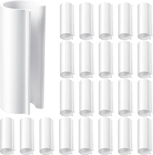 Vista 11 de Jetec 32 clips de tubería de PVC abrazaderas para cubierta de piscina para piscinas sobre el suelo, invernaderos, cubiertas de hileras, jardín