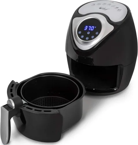 Vista 5 de Deco Chef Freidora de aire digital XL de 3.7 cuartos de galón con 7 programas inteligentes, pantalla táctil LED, cesta con revestimiento