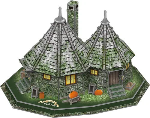 Vista 2 de University Games 08482 Harry Potter Hagrid's Hut Rompecabezas 3D