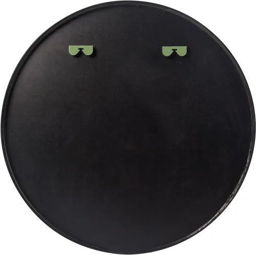 Vista 3 de Espejo redondo de pared de 24" espejo de baño maquillaje espejo de tocador - negro