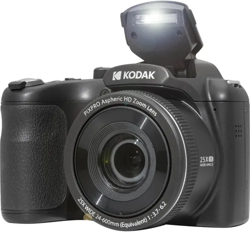 Vista 2 de Kodak PIXPRO AZ255 Cámara digital + tarjeta de memoria de 32 GB (2) + cámara digital/estuche de video (negro)