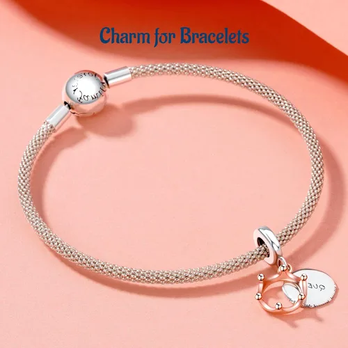 Vista 92 de Amufer S925 Charms for Women, compatible with Pandora Bracelets and Necklaces, Jewelry Gift