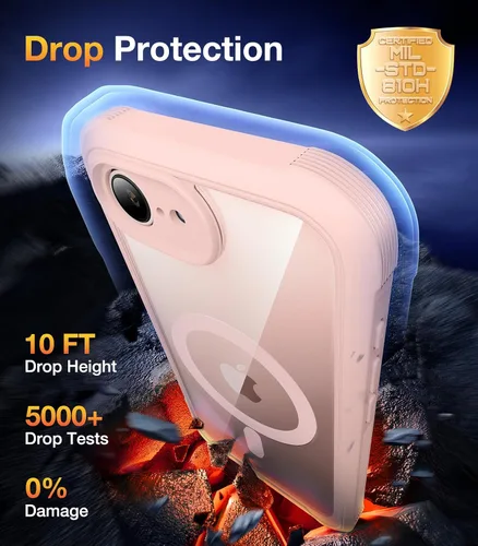 Vista 453 de DIACLARA - Funda transparente compatible con iPhone XR 6.1 pulgadas 2018