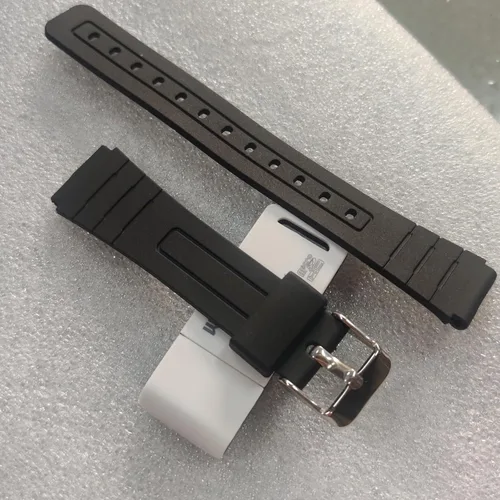 Vista 2 de Correa de repuesto para Casio F-84F-91WF-94F-105A158A168, correa de reloj de PU suave para Casio Serie A158