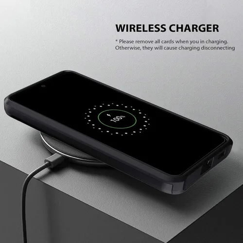 Vista 7 de ZUSLAB Funda tipo cartera compatible con Samsung Galaxy S21 Plus 5G, con tarjetero y a prueba de golpes, antiarañazos, compatible con Samsung Galaxy
