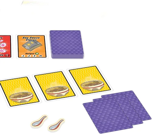 Vista 2 de Juego de cartas Ramen Fury Juego de estrategia temática para llevar Divertido juego familiar para adultos y niños A partir de 8 años 2 a 5