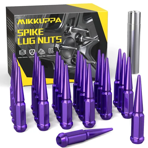 Vista 14 de MIKKUPPA Tuercas de llanta con pinchos M14x1.5, repuesto para Chevy Silverado GMC 2500 Cromo