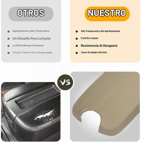 Vista 4 de Funda de reposabrazos para automóvil de repuesto para Honda Accord 2008-2012, protector de consola central de cuero PU, almohadilla impermeable