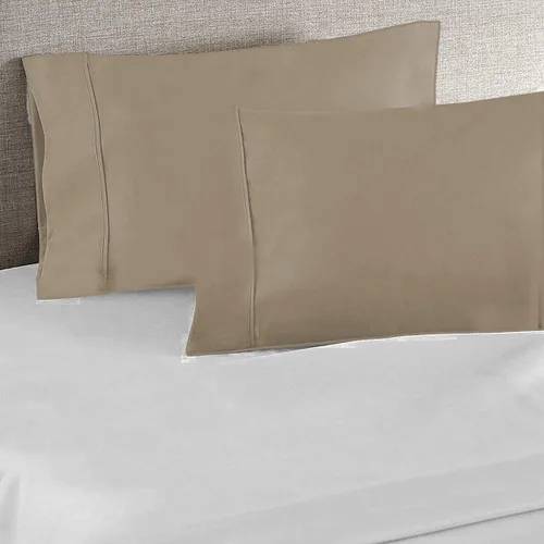 Vista 5 de Juego de sábanas para sofá cama, 100% algodón egipcio, las mejores sábanas sólidas para cama, altamente duraderas y transpirables, tejido satén