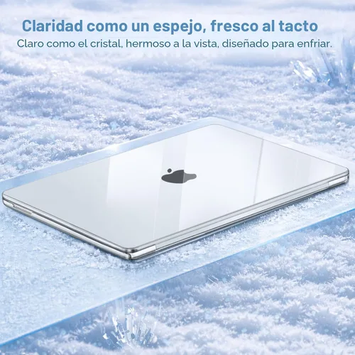 Vista 3 de MOSISO - Funda compatible con MacBook Neo de 13 pulgadas 2026 A3404 A18 Pro Chip Cristal transparente