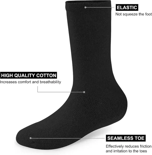 Vista 3 de Calcetines deportivos para niñas y niños combina con uniforme escolar, zapatos de cuero