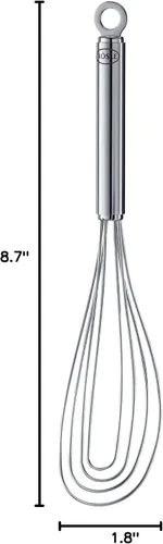 Vista 7 de Rösle - Batidor plano de acero inoxidable, 8 hilos, 8.7 pulgadas